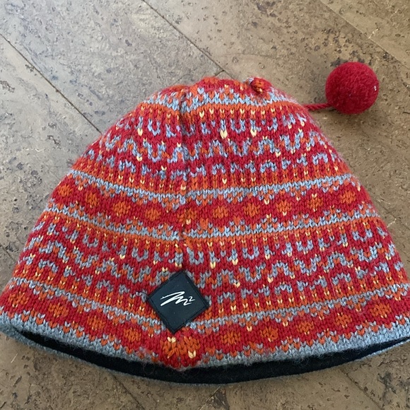 Merkley headgear vail bright multi colour red orange yellow grey! beanie/hat - Picture 5 of 16